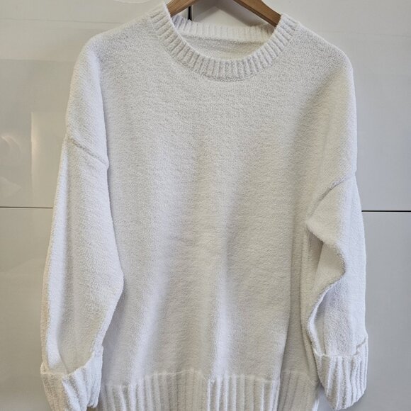 NWOT Oversized Chenille Pullover Sweatshirt Top - Picture 3 of 12